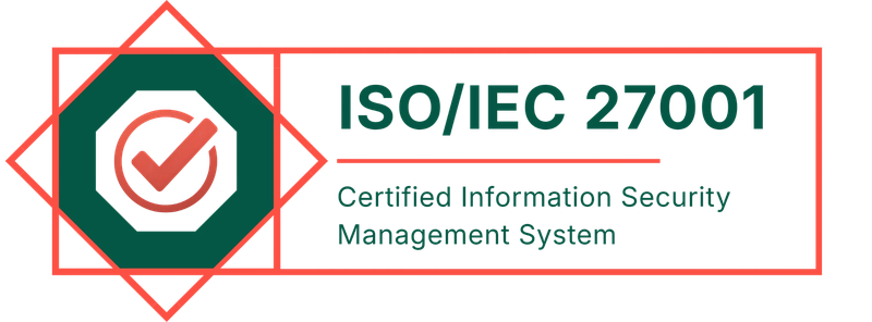 ISO/IEC 27001:2022 certification badge